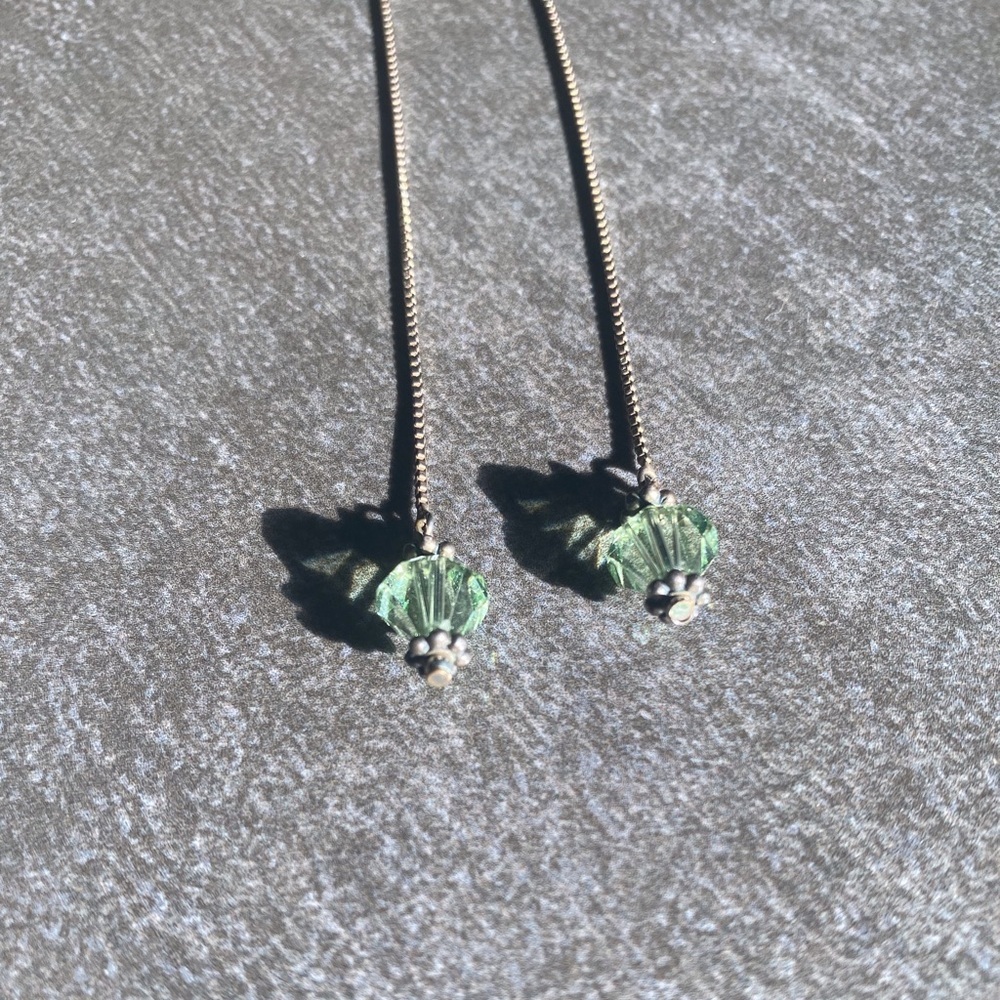 Sterling Silver chain earrings - Picture 4 of 7